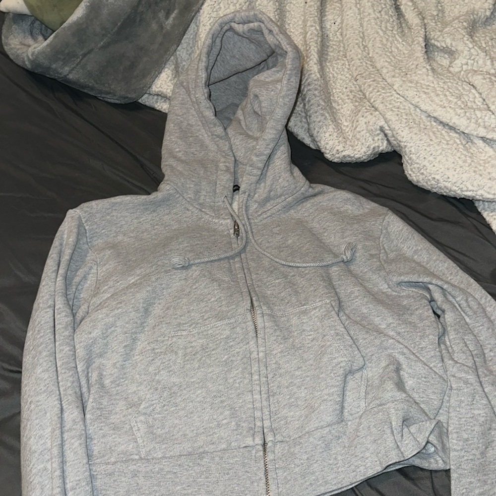 Brandy melville cropped zip up